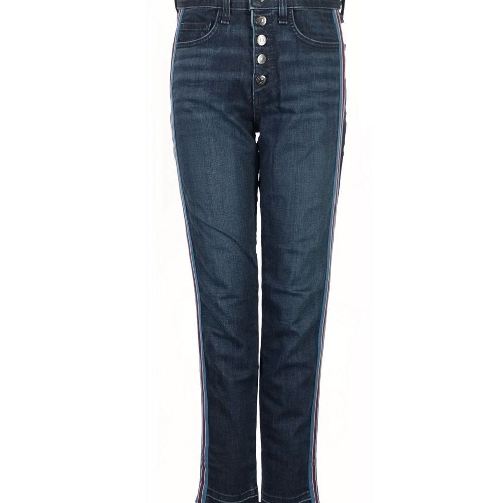 Veronica Beard Debbie 10” skinny jeans size 26 midnight fray & tux